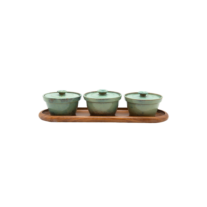 Heritage Oven Pots Set with Tray