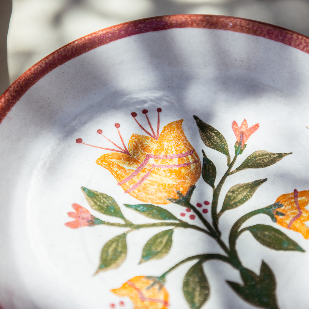 Floral Warmth Wall Plate - Ellie Home