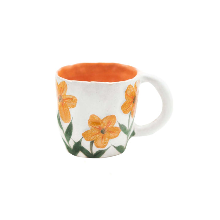 Orange Flower Mug