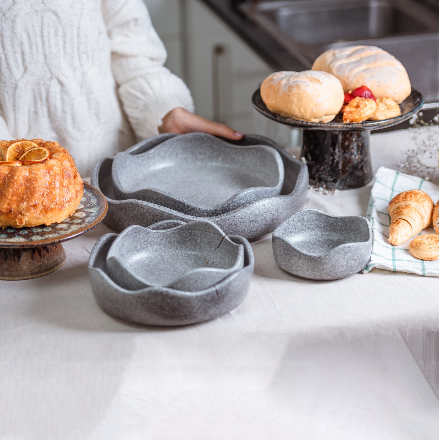 Wavy Bowls Set - Ellie Home