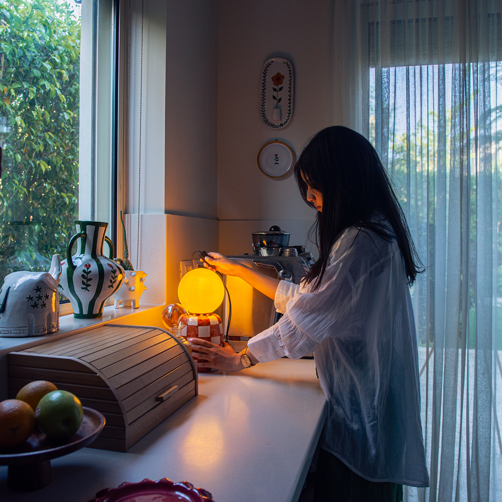 Trunk Tiles Lamp - Ellie Home