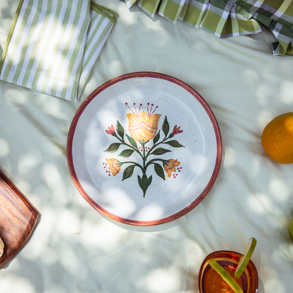 Floral Warmth Wall Plate - Ellie Home