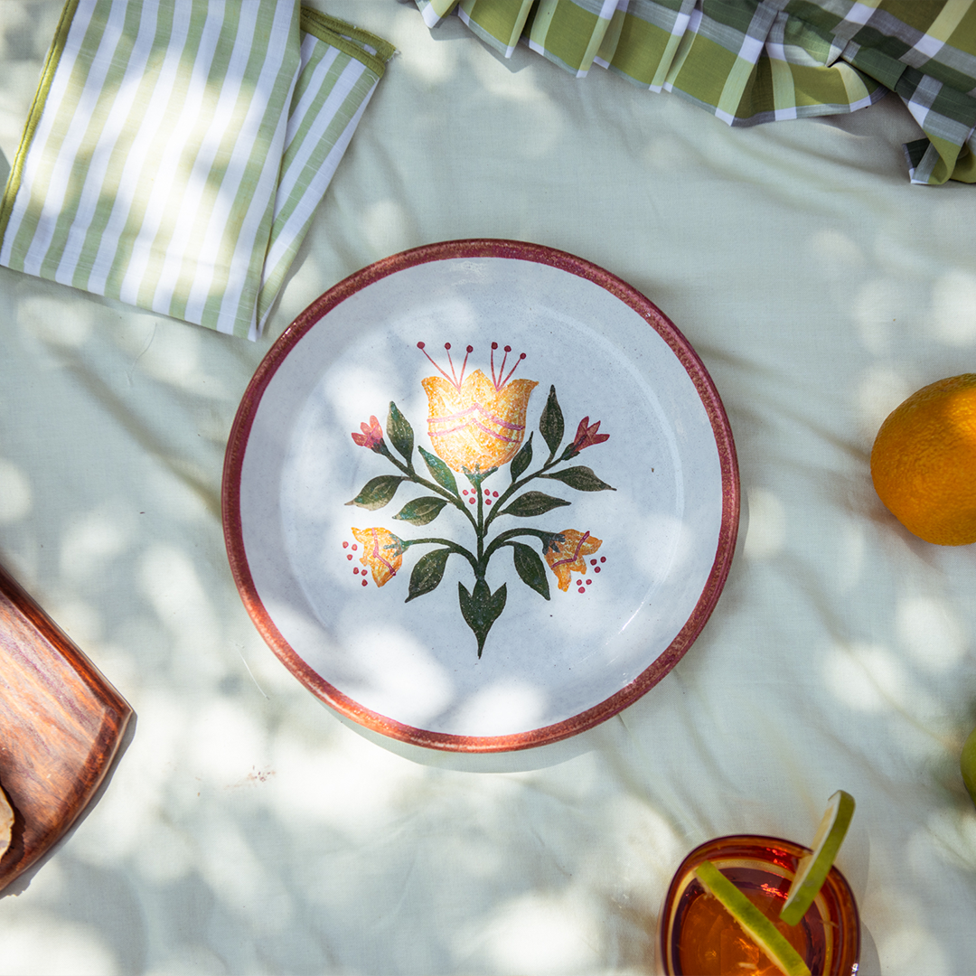 Floral Warmth Wall Plate - Ellie Home