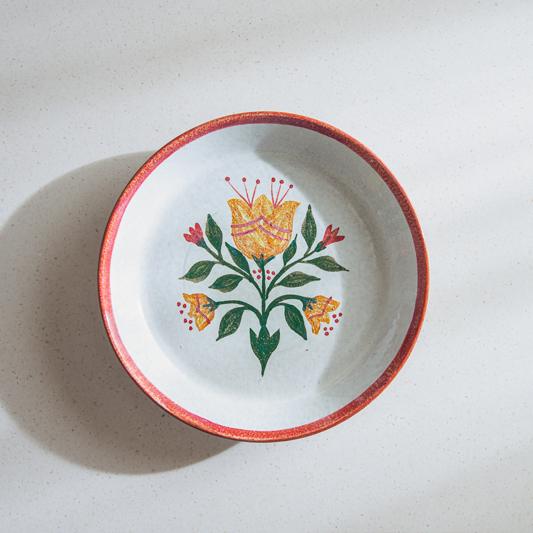 Floral Warmth Wall Plate - Ellie Home