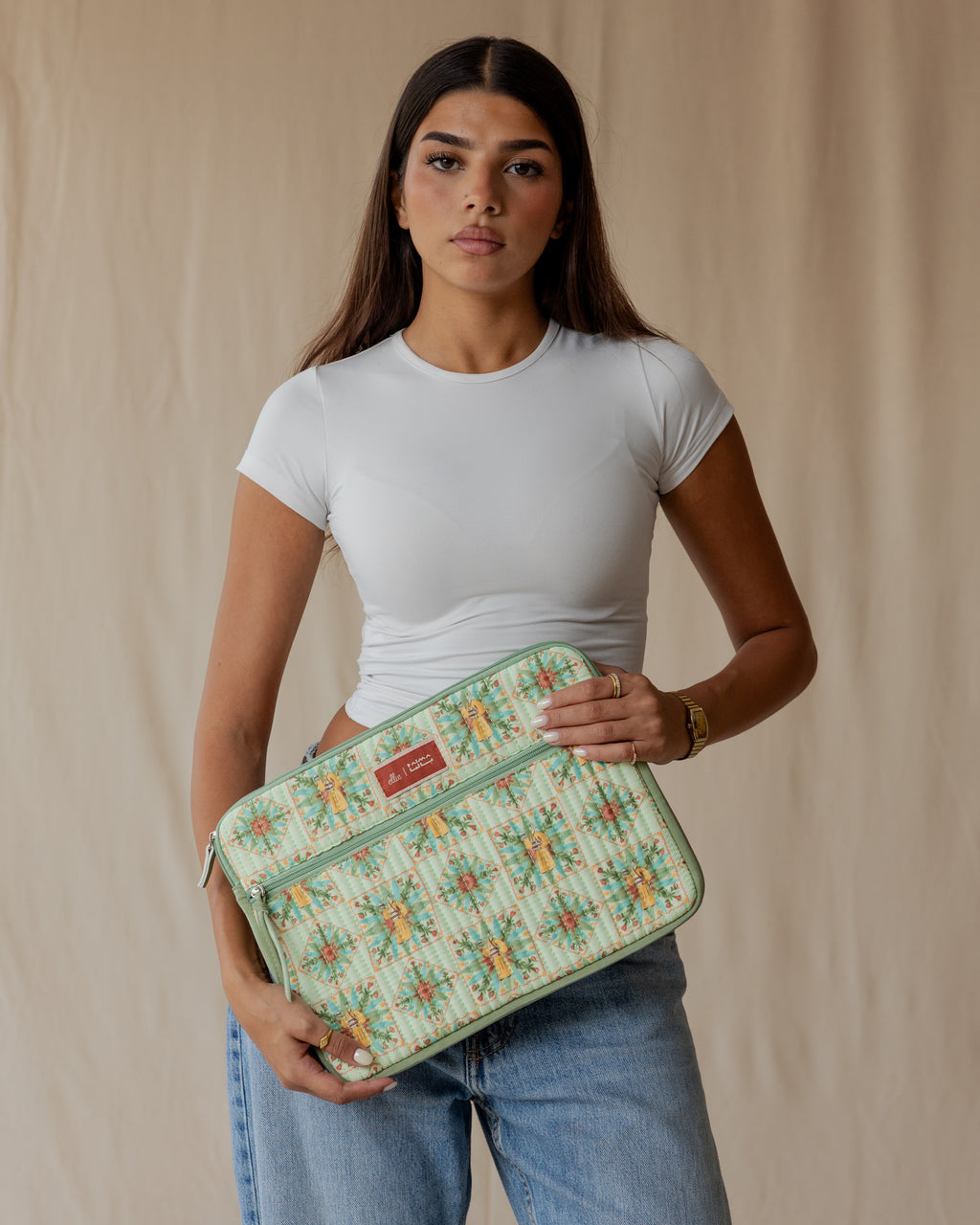 The Pottery Keeper Quilted Laptop Sleeve