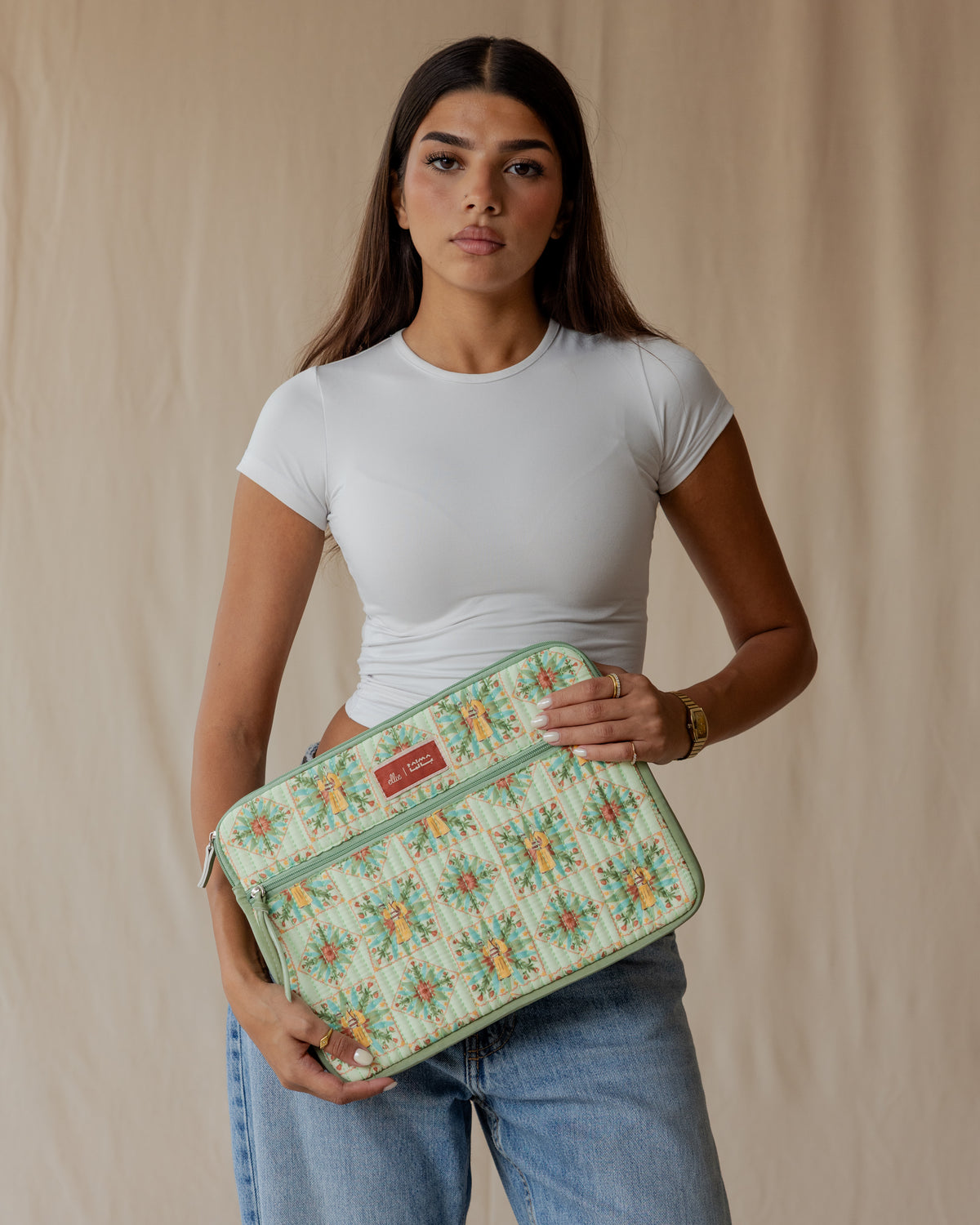 The Pottery Keeper Quilted Laptop Sleeve