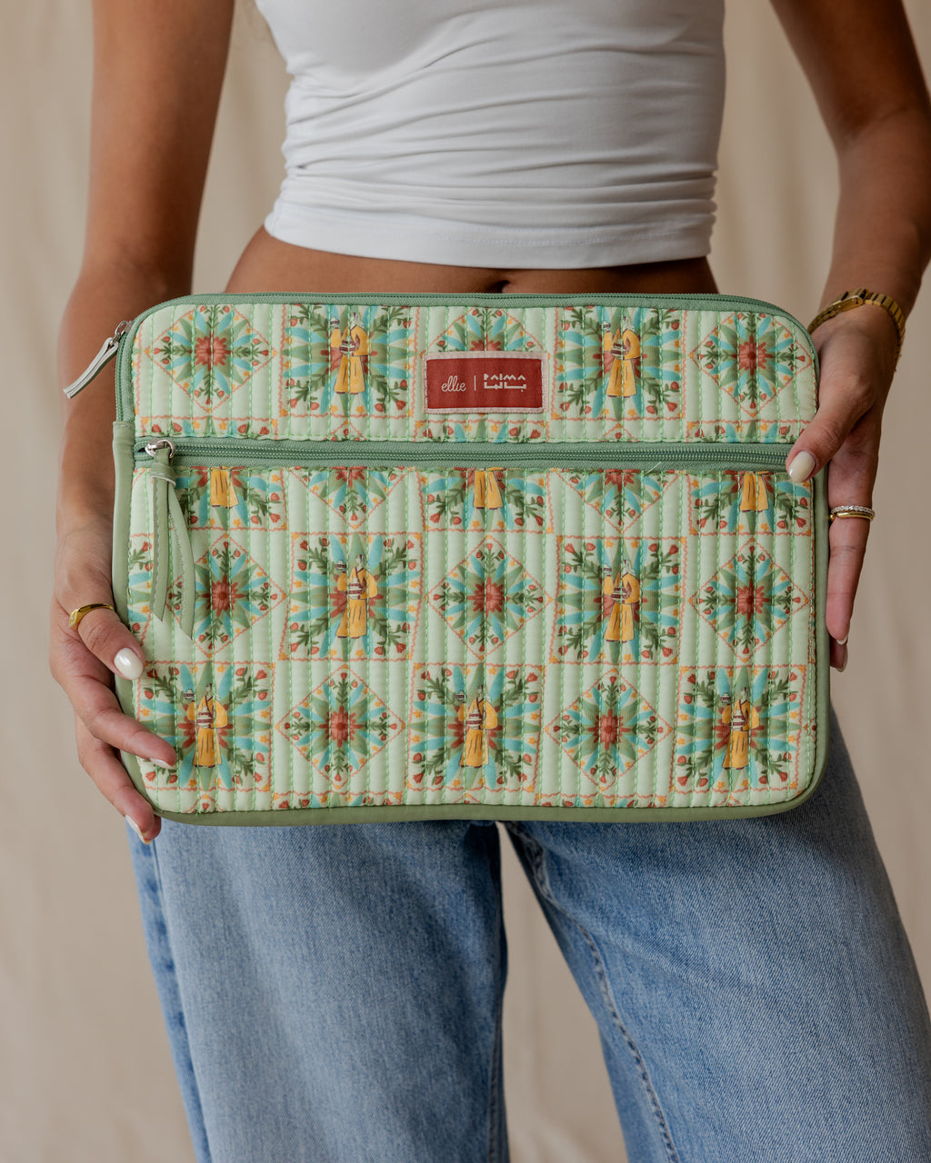 The Pottery Keeper Quilted Laptop Sleeve