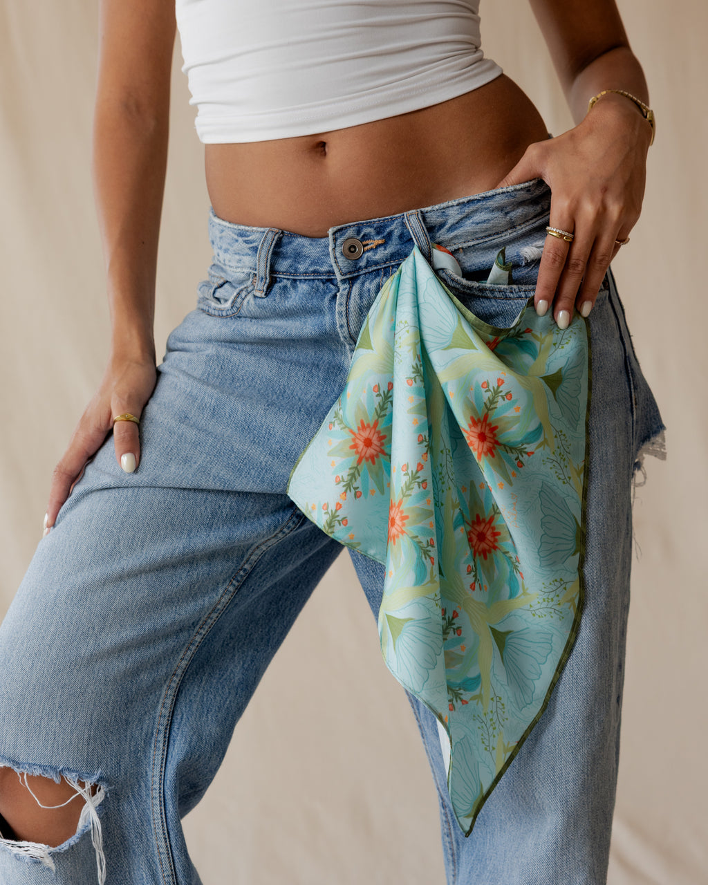 Wildflower Garden Hair Wrap