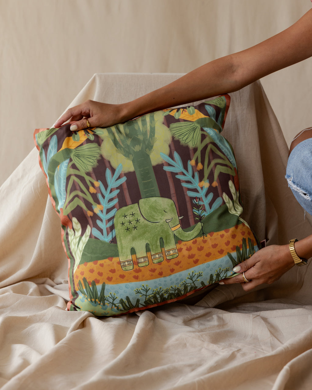 Elliephant Journey Cushion