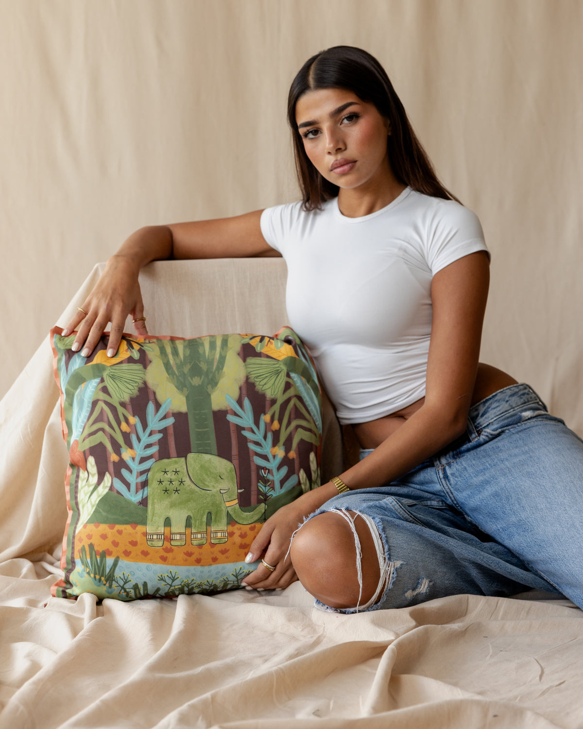 Elliephant Journey Cushion