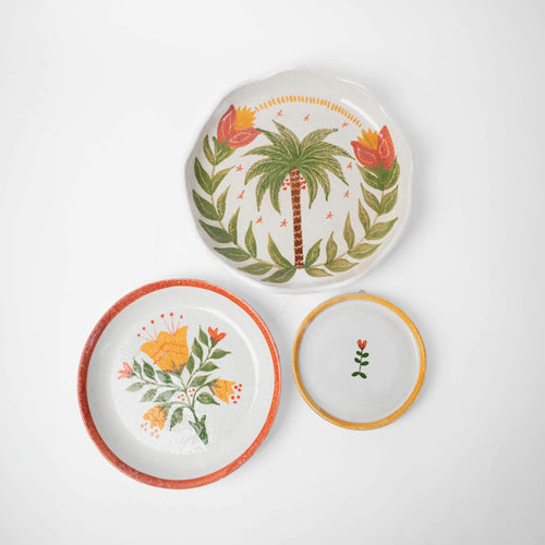 Botanical Wall Plates Set