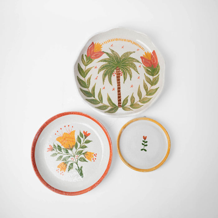 Botanical Wall Plates Set