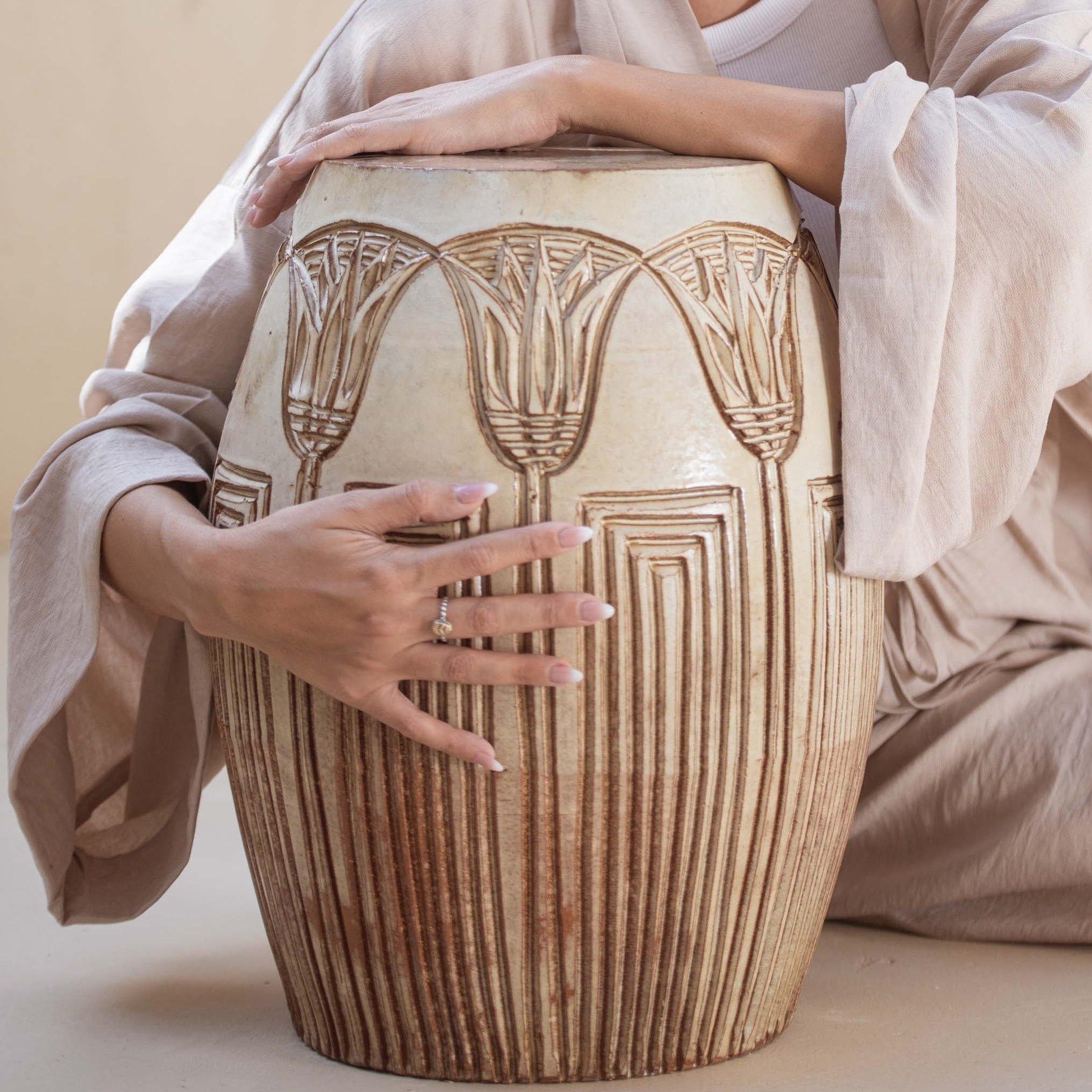 Eternal Bloom Stool - Ellie Home