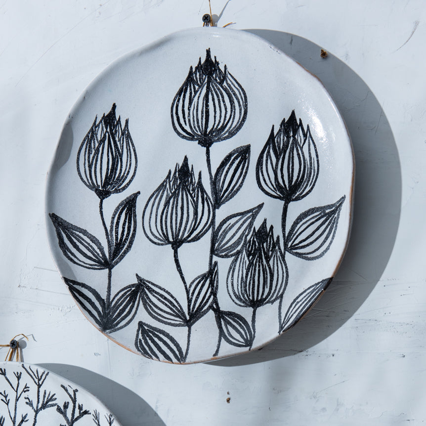 Monochrome Wall Plates - Ellie Home