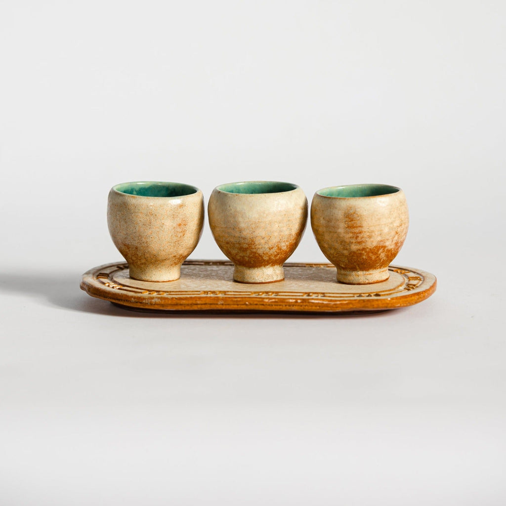 Dynasty Drinks Cups Platter - Ellie Home