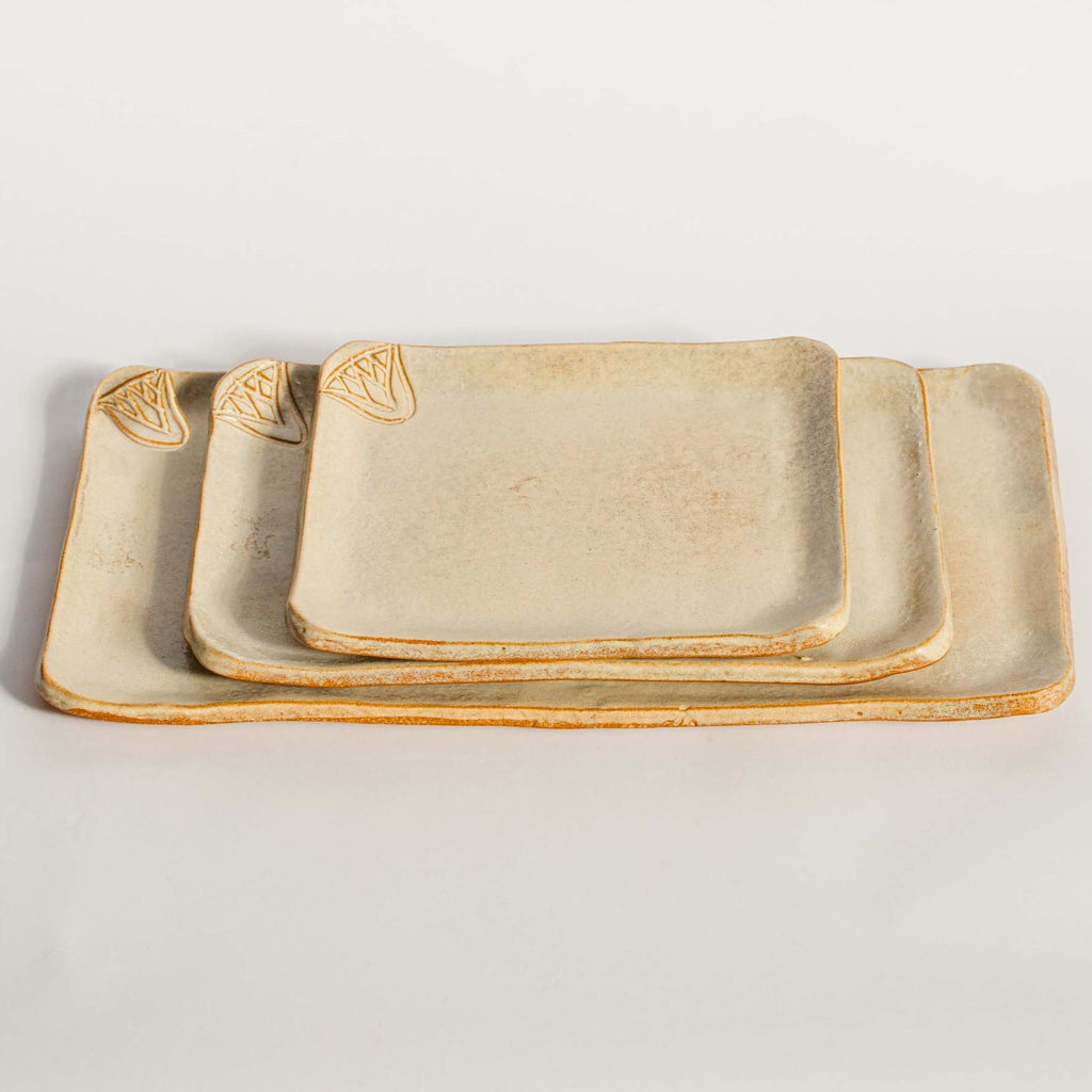 The Blooming Lotus Platters Set - Ellie Home