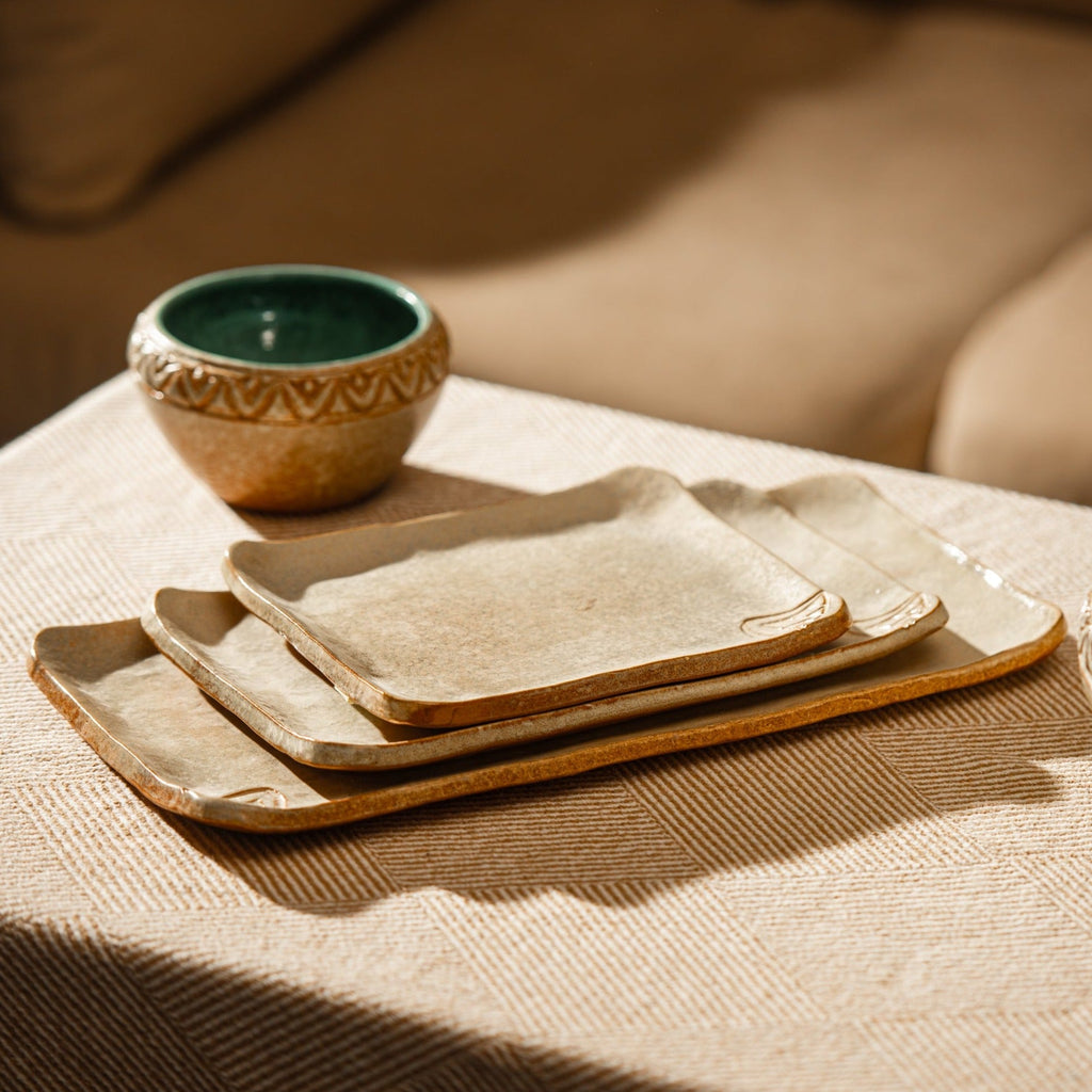 The Blooming Lotus Platters Set - Ellie Home