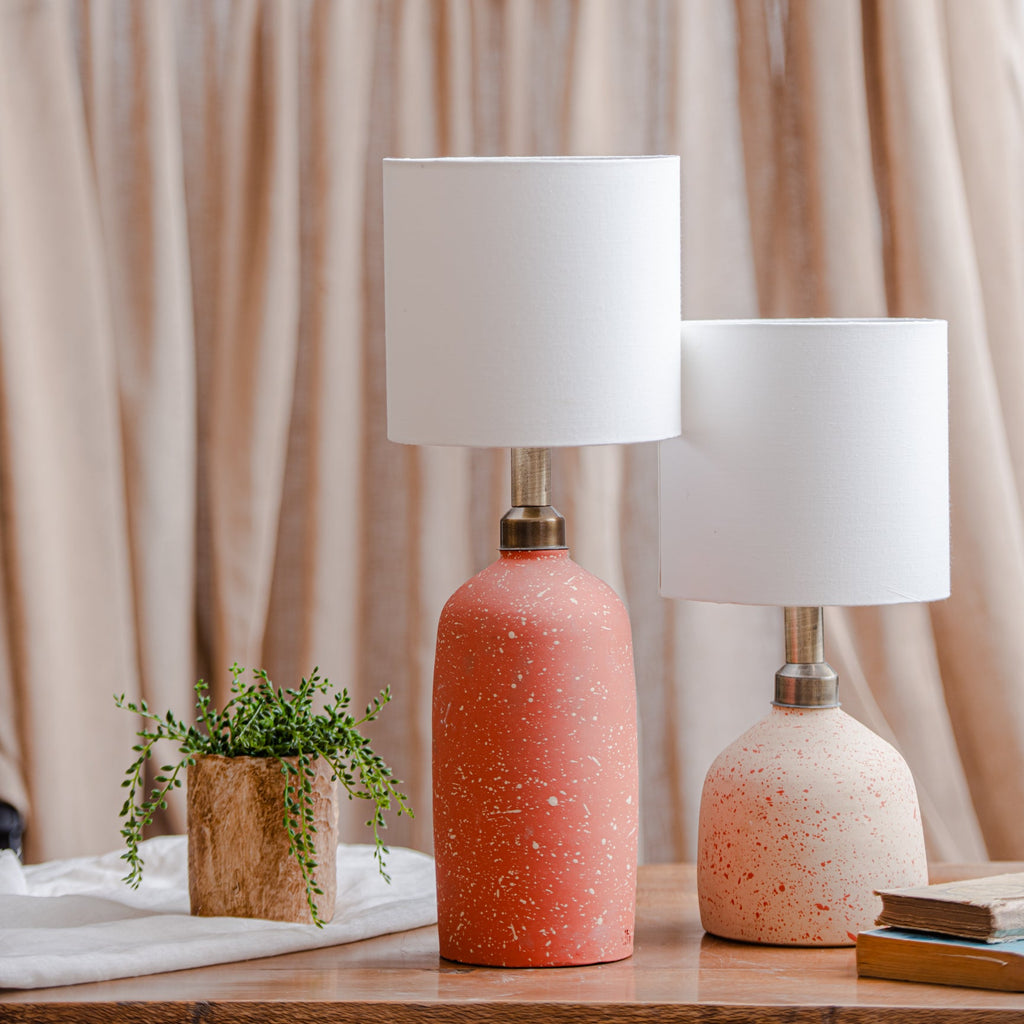 Freckled Orange Lamp - Ellie Home