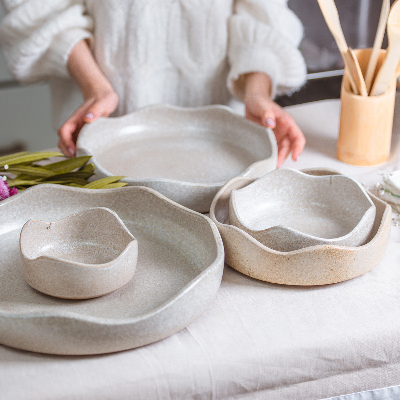 Wavy Bowls Set - Ellie Home