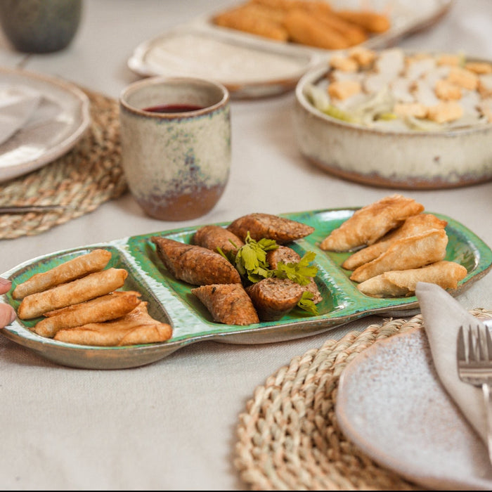 Earthy Rectangular Serving Platter