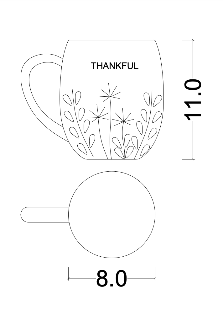 Thankful Mug - Ellie Home
