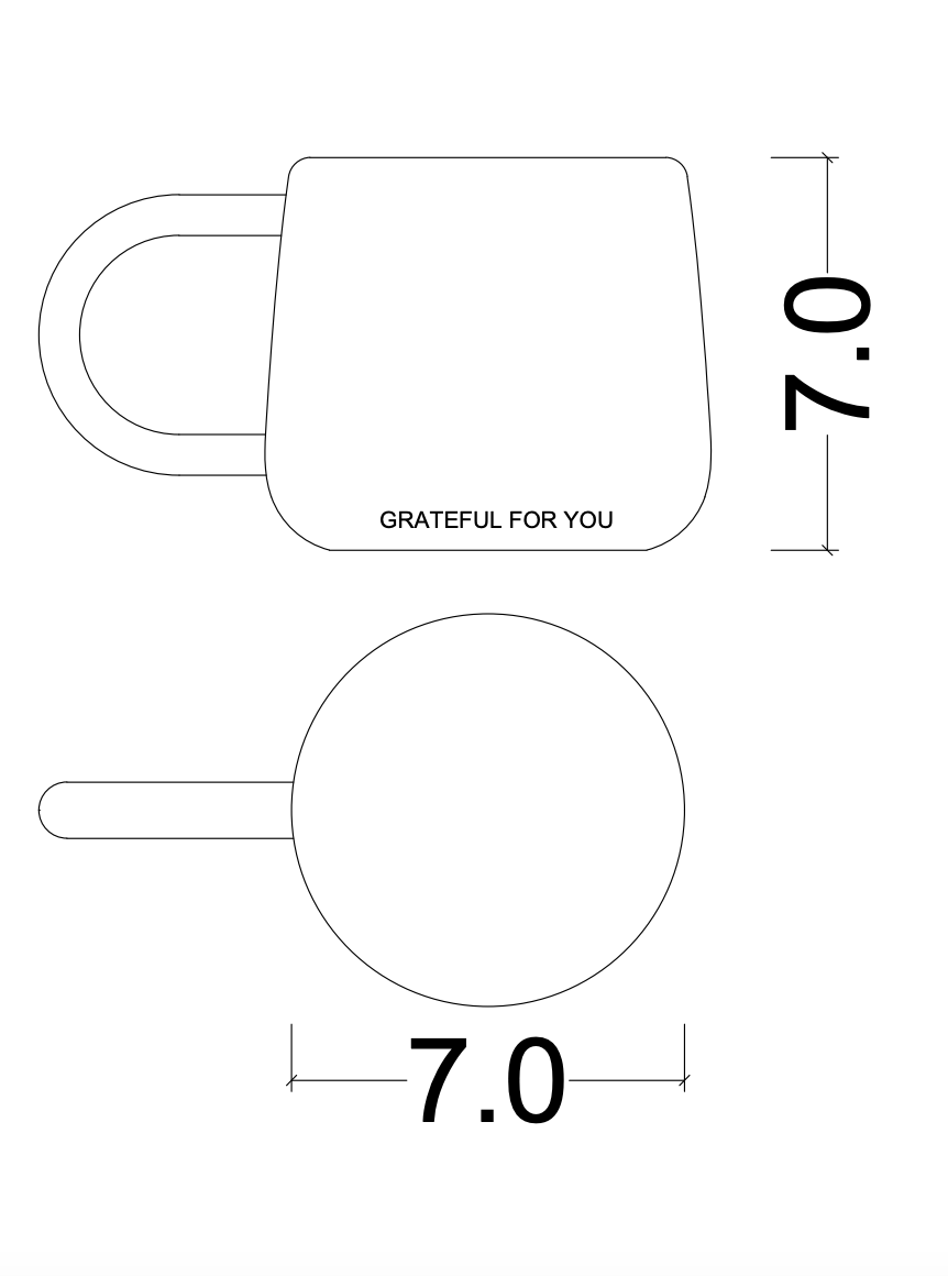 Grateful For You Mug - Ellie Home