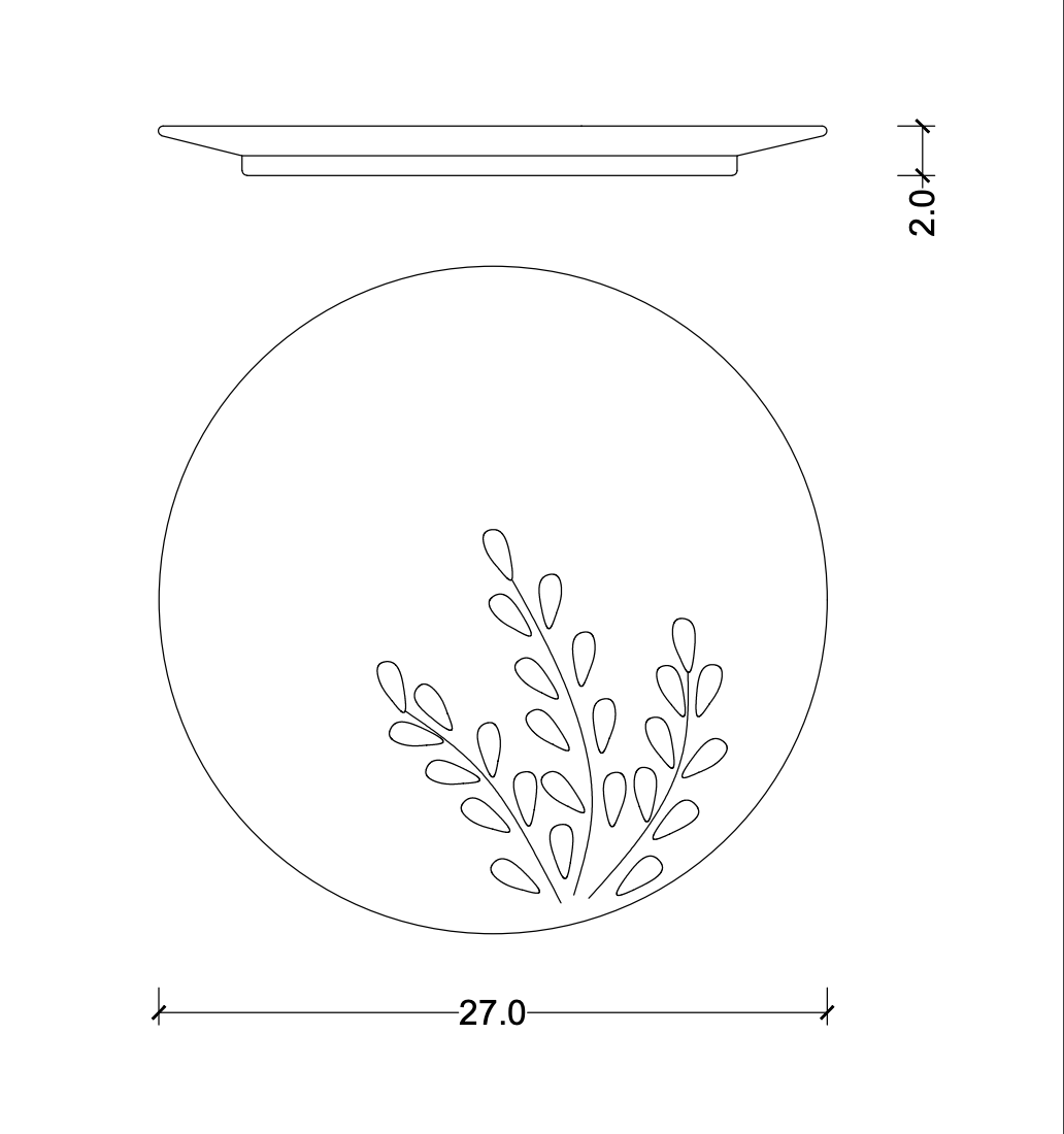 Falling Leaves Plates - Ellie Home