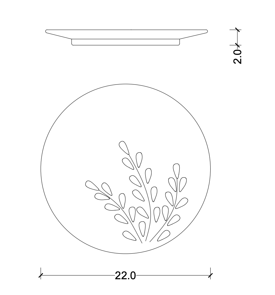 Falling Leaves Plates - Ellie Home