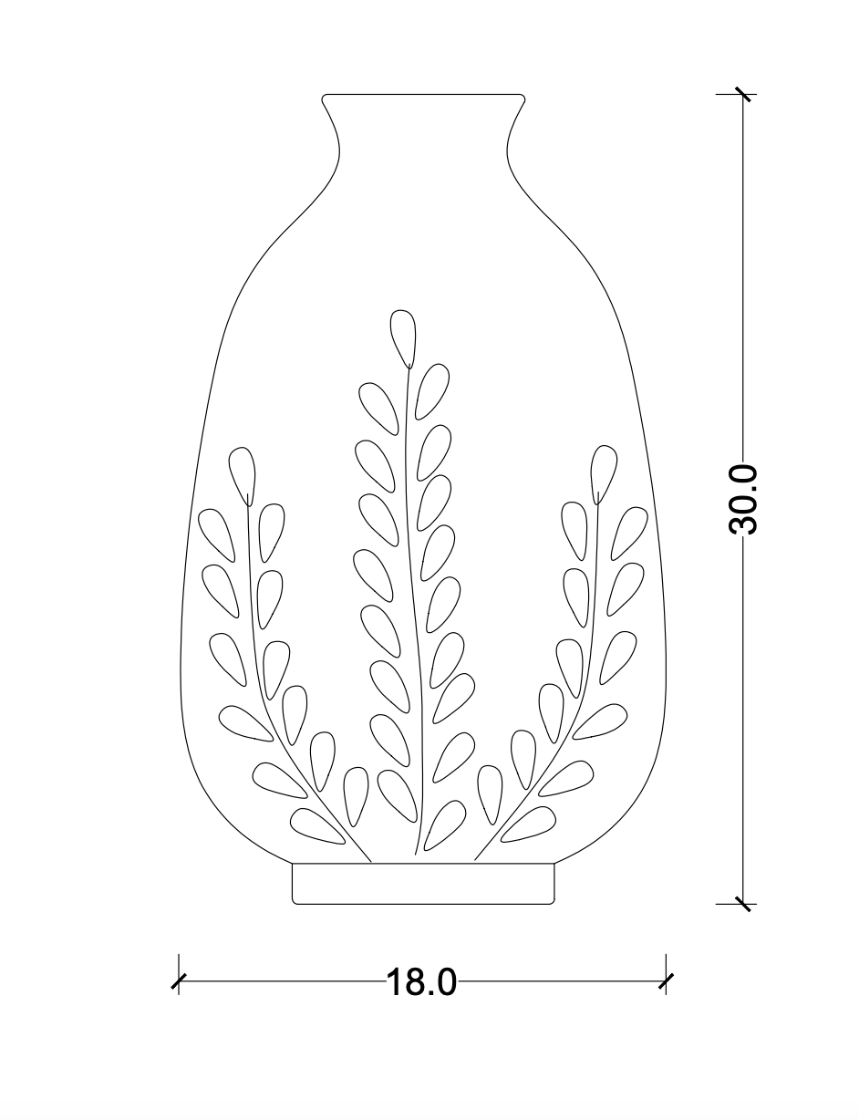 Falling Leaves Vase - Ellie Home
