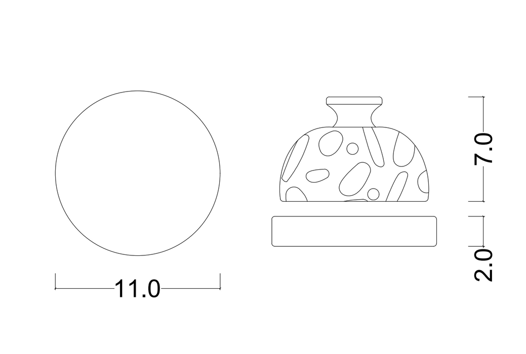 Dusk Till Dawn Dates Plate