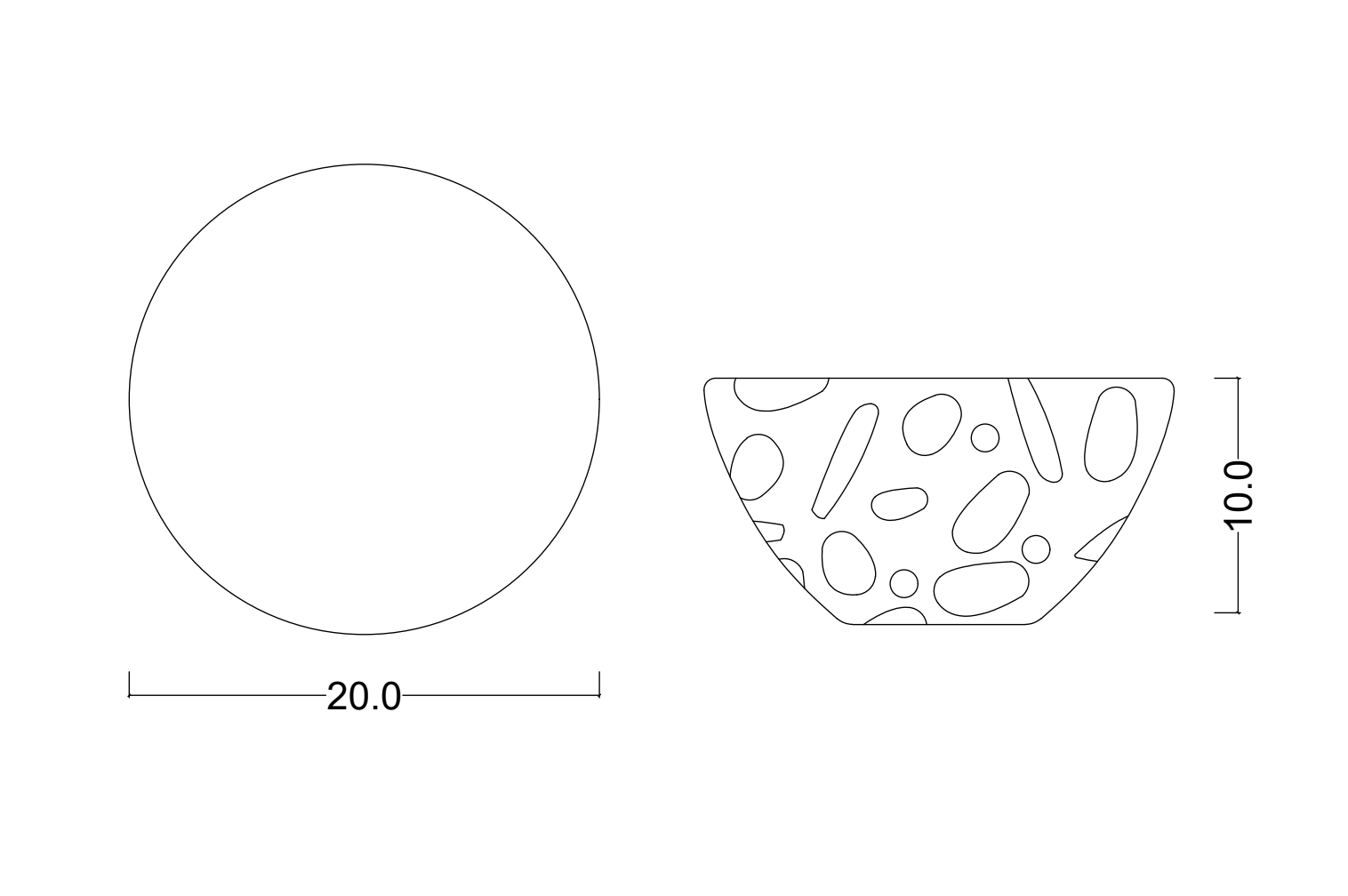 Dusk Till Dawn Serving Bowl - Ellie Home
