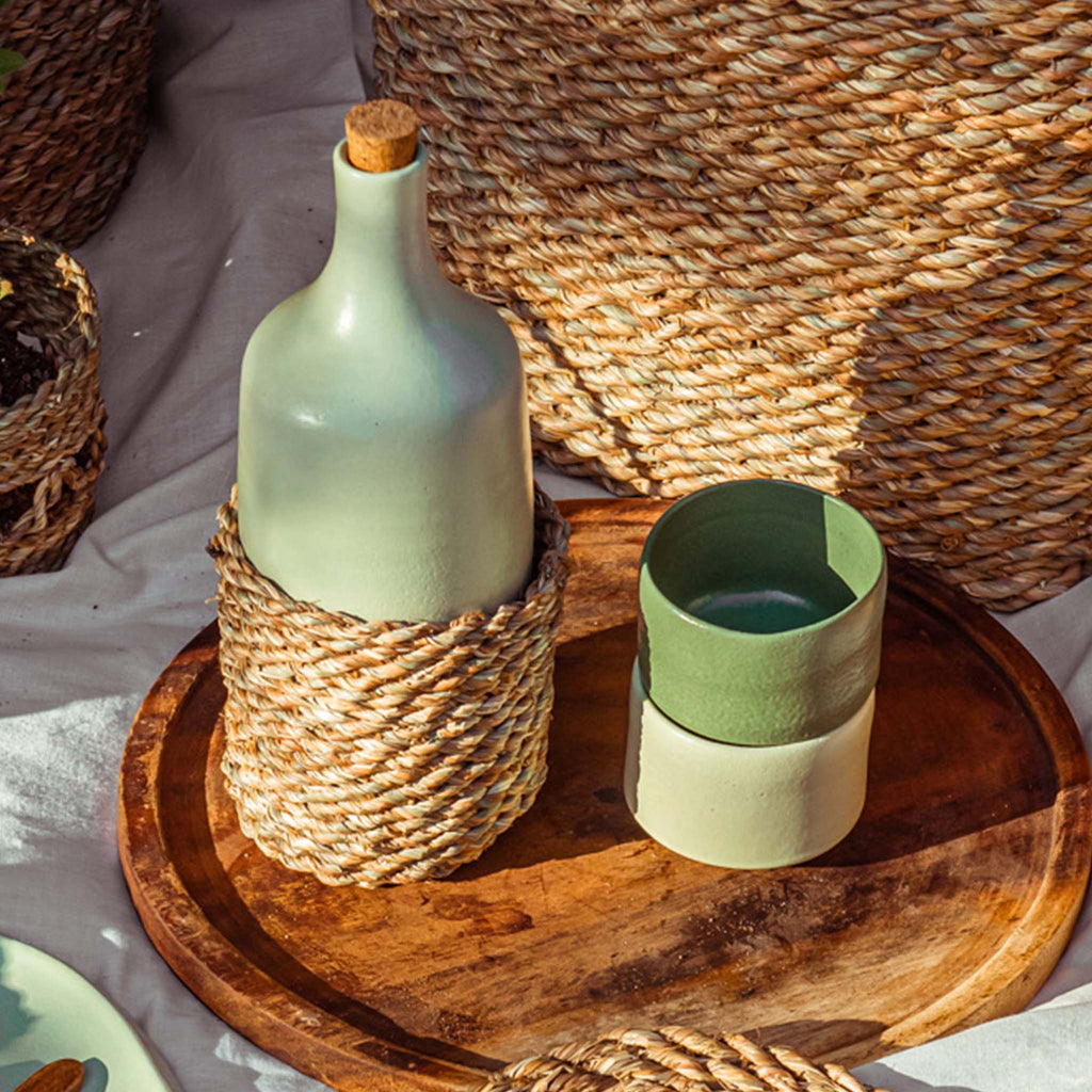 Seagrass Bottle Holder - Ellie Home