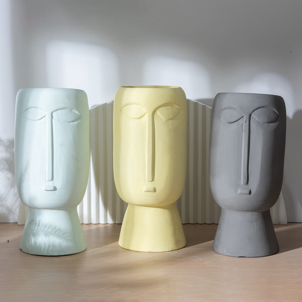 Slim Face Vases Set - Ellie Home