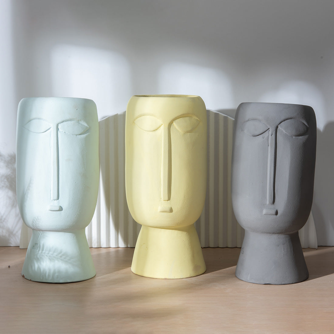 Slim Face Vases Set - Ellie Home