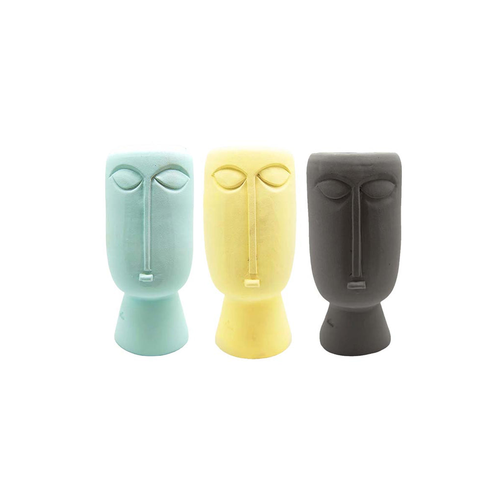 Slim Face Vases Set - Ellie Home