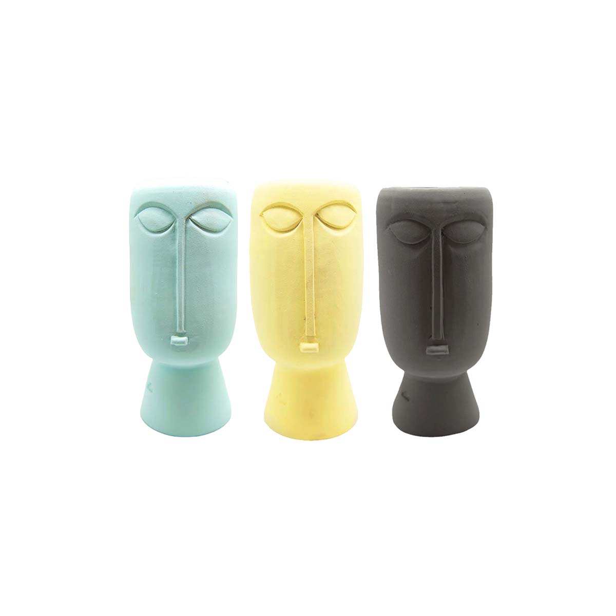Slim Face Vases Set - Ellie Home