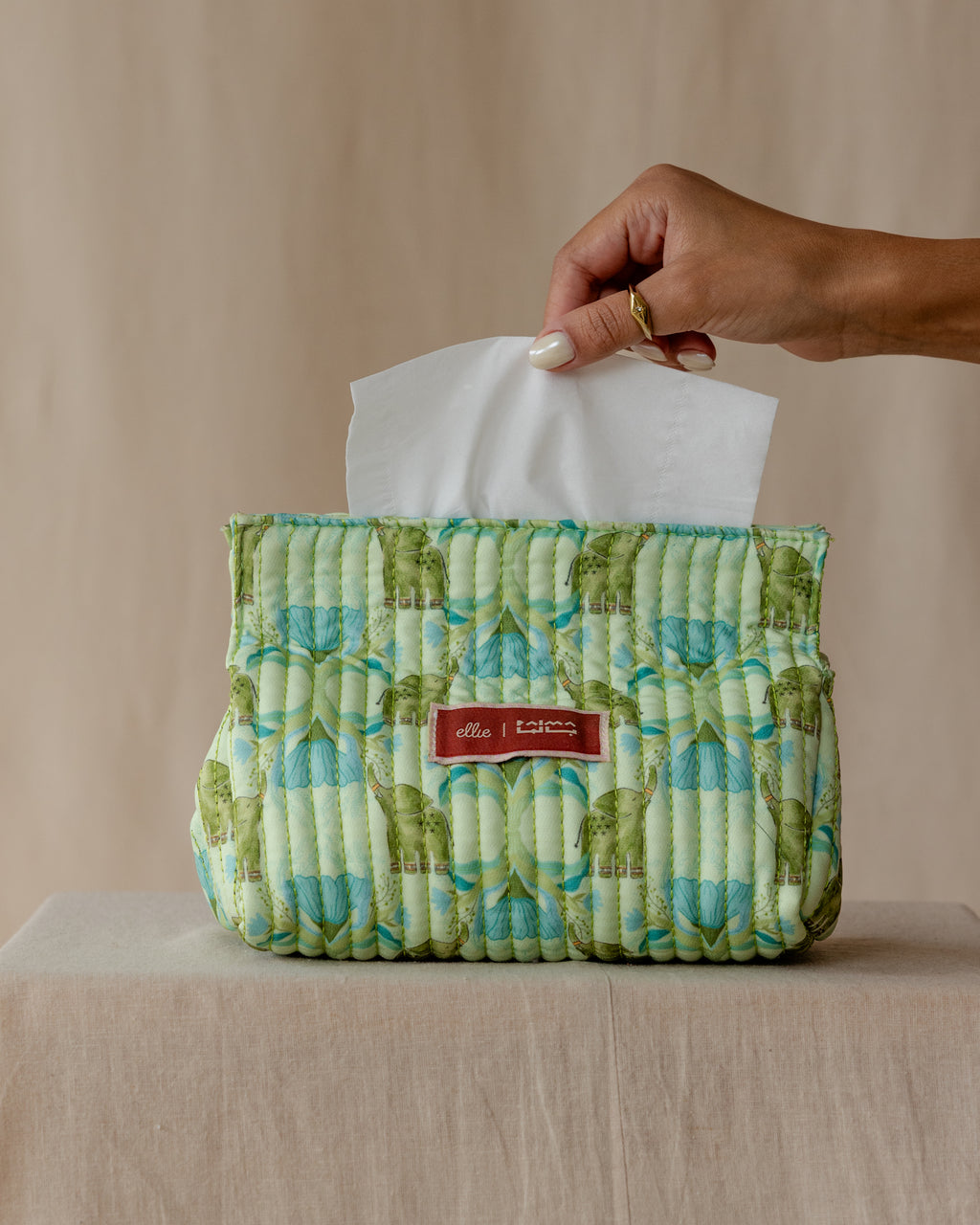 Elliephant Meadow Tissue Box