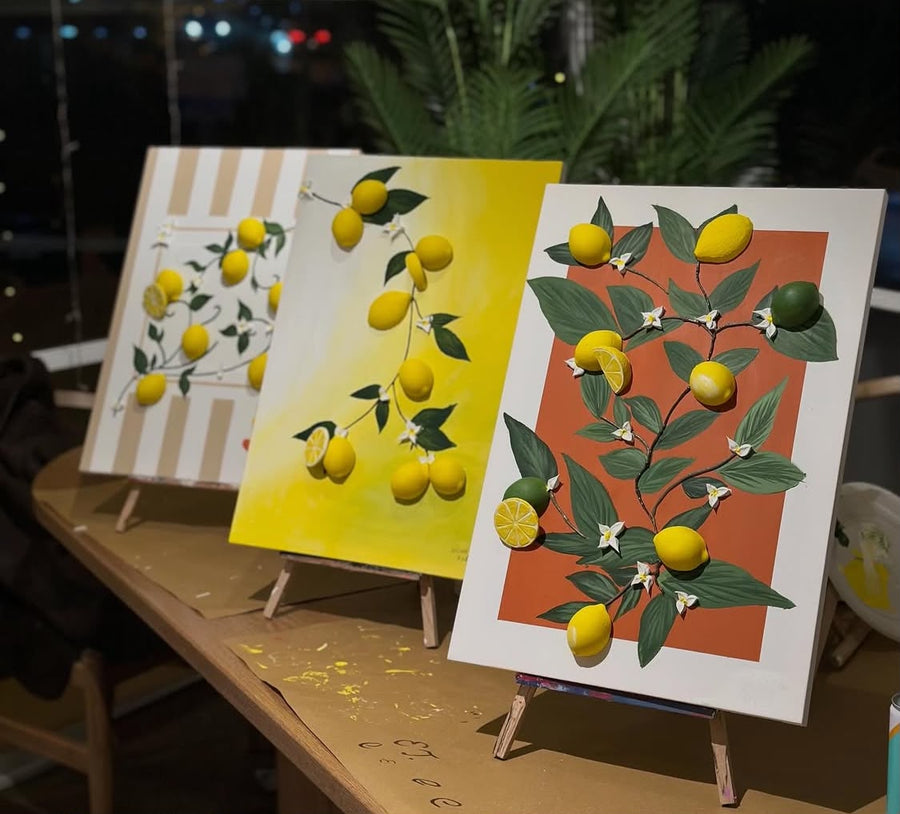 3D Lemon Painting
