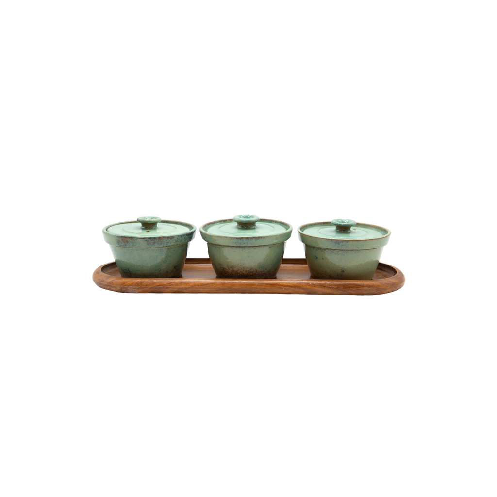 Heritage Oven Pots Set with Tray - Ellie Home