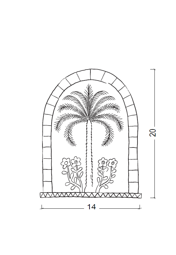 Palm Sway Vase - Ellie Home