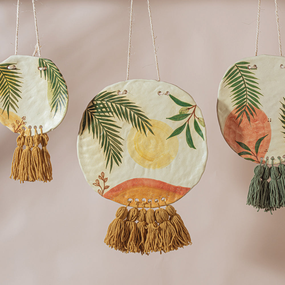 Santaria Hanging Wall Plates Set - Ellie Home