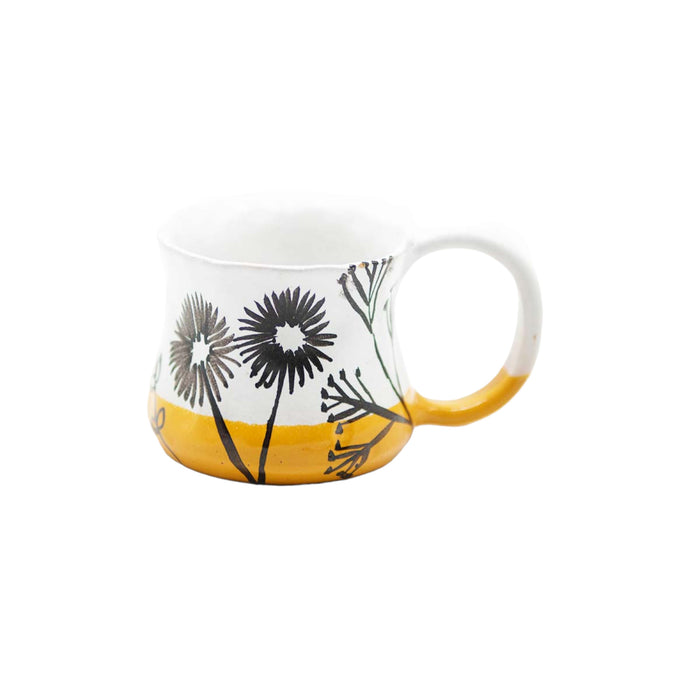 Yellow Floral Mug