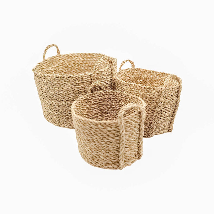 Storage Baskets Set - Outside Handles